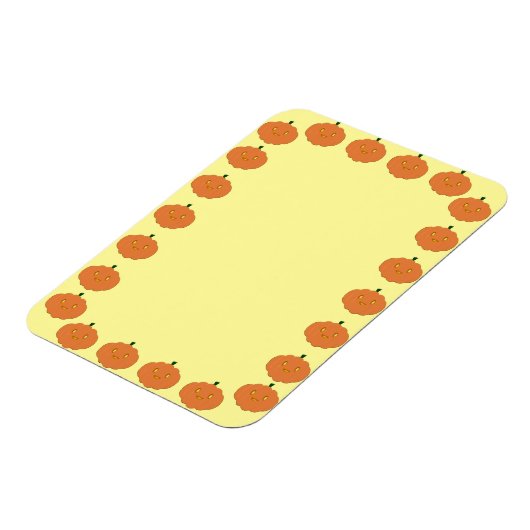 Pompoentekening Rand Blanco Aangepaste tekst Magneet (Linkerzijde)