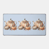 Pompoentheepot met Herfst Bloemen Illustratie Bureaumat (Voorkant)