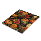 Pompoentijd, de kleuren van de herfst, tegeltje (Zijkant)