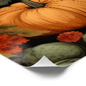 Pompoentijd, Kleuren van Herfst, Perfect Poster (Hoek)