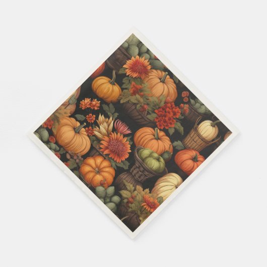 Pompoentijd, Kleuren van Herfst, Servet (Hoek)