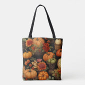 Pompoentijd, Kleuren van Herfst, Tote Bag (Achterkant)