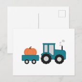 pompoentractor briefkaart (Voorkant / Achterkant)