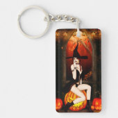 pompoentroonheks sleutelhanger (Voorkant)