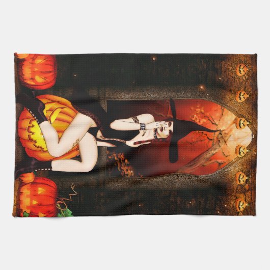 pompoentroonheks theedoek (Horizontaal)