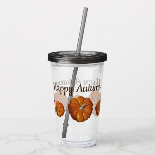 pompoentumbler acryl drinkbeker (Achterkant)