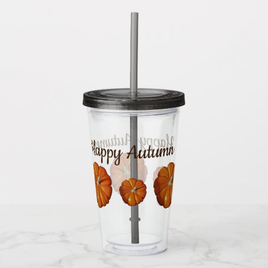 pompoentumbler acryl drinkbeker (Voorkant)