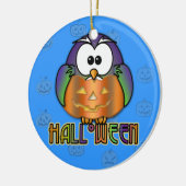 pompoenuil keramisch ornament (Links)
