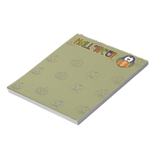 pompoenuil notitieblok (Linkerzijde)