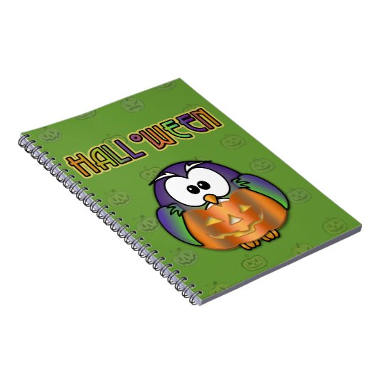 pompoenuil notitieboek (Rechterzijde)