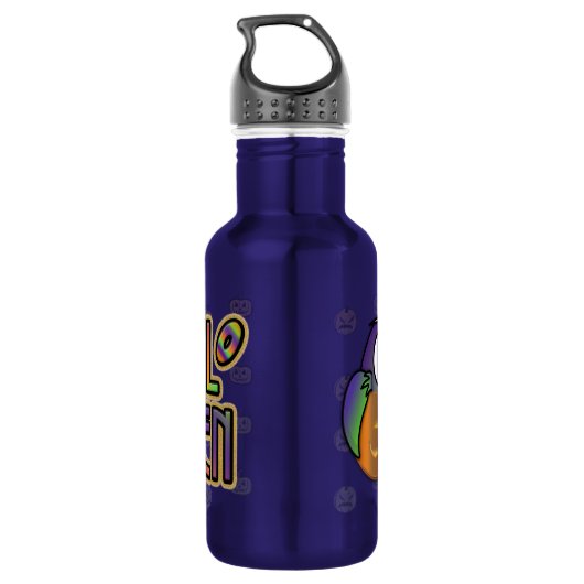 pompoenuil waterfles  (Achterkant)