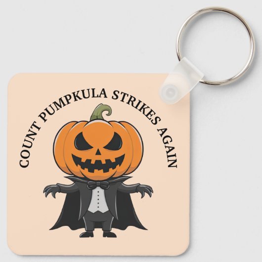 pompoenvampier sleutelhanger (Achterkant)