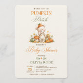 Pompoenveld Baby Shower Kaart (Voorkant)