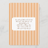 Pompoenveld Baby Shower Kaart (Achterkant)