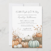 Pompoenveld Herfst Baby Shower Kaart (Voorkant)