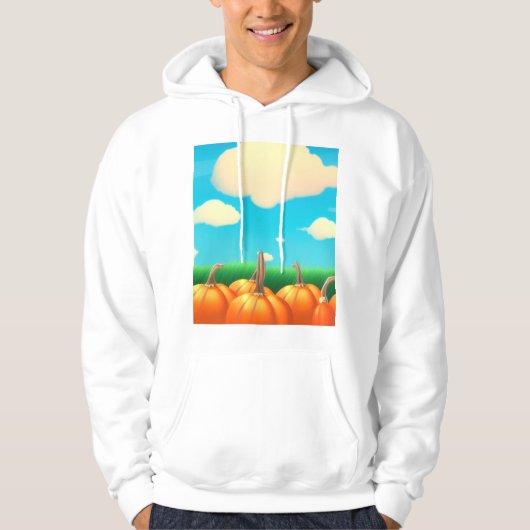 Pompoenveld Hoodie (Voorkant)