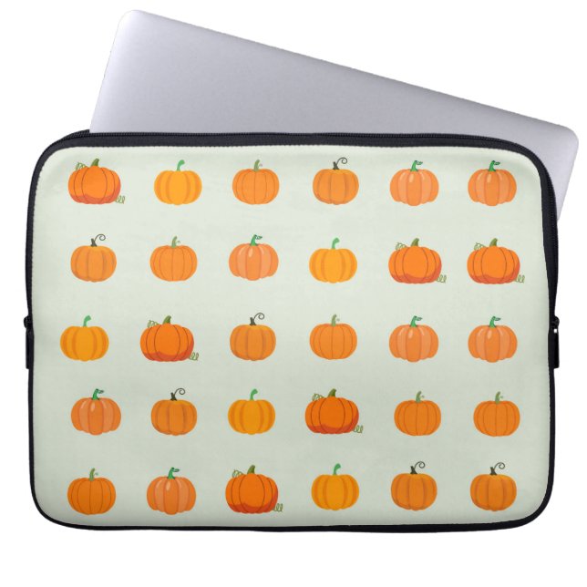 Pompoenveld Laptop Sleeve (Voorkant)