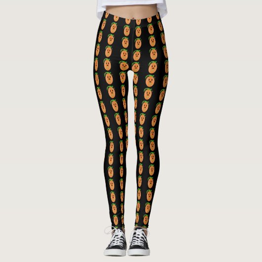 Pompoenveld Leggings (Voorkant)