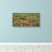 Pompoenveld Muurkunst Canvas Afdruk (Insitu (Houten vloer))