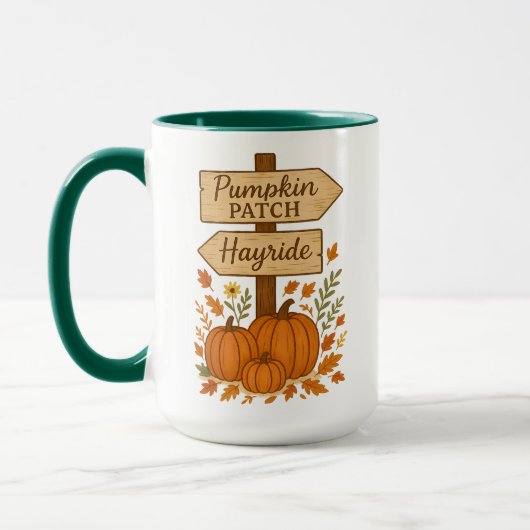 Pompoenveld Navigator | Halloween Cadeaus Mok (Links)