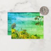 Pompoenveld Plat Notitiekaart Notitiekaartje (Voorkant / Achterkant in situ)