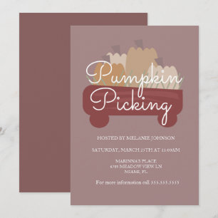 Pompoenveld Pompoenen Pluk Flyer Kaart