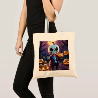 Pompoenveld Skelet Gezel Tote Bag