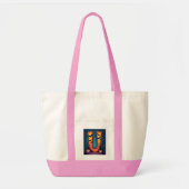 Pompoenveld "U". Tote Bag (Voorkant)