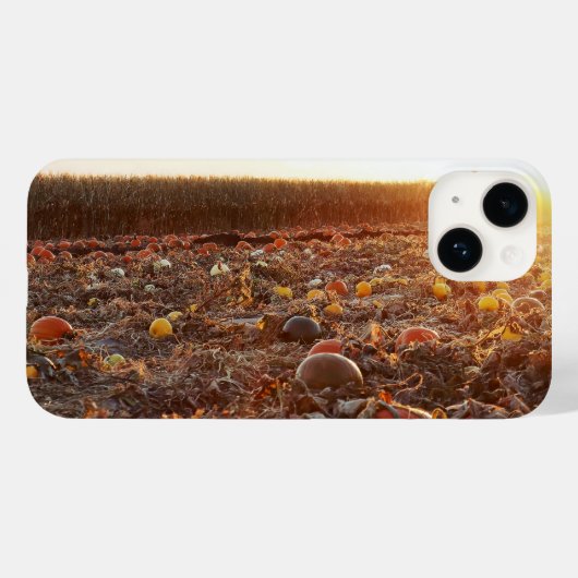 Pompoenveld Zonsondergang C Case-Mate iPhone Case (Achterkant (horizontaal))