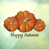 Pompoenvenster klampt raamsticker (Vel 3)