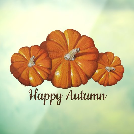 Pompoenvenster klampt raamsticker (Vel 3)