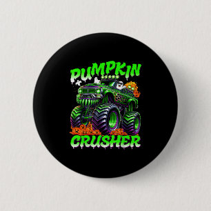 Pompoenvermalmer Monstertruck Geesten Halloween Vo Ronde Button 5,7 Cm