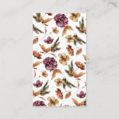 Pompoenvertoning Baby shower Informatiekaartje (Achterkant)