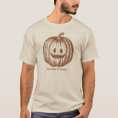 Pompoenvibes Halloween Geen paniek T-shirt (Voorkant)