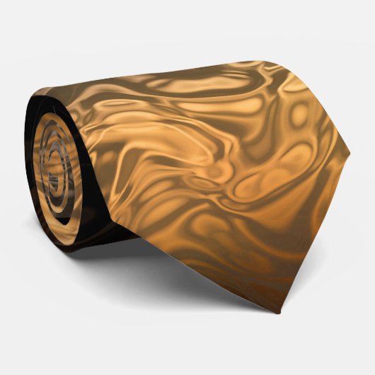 Pompoenvlam Stropdas (Opgerold)