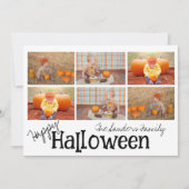 Pompoenvlek whimsy feestdagenkaart (Voorkant)