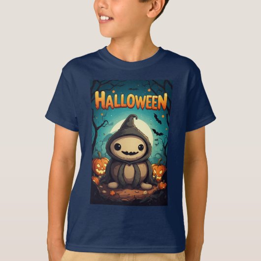 Pompoenvriend in Halloweenveld T-shirt (Voorkant)