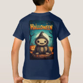 Pompoenvriend in Halloweenveld T-shirt (Achterkant)