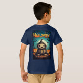 Pompoenvriend in Halloweenveld T-shirt (Achterkant volledig)