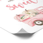 Pompoenwagen Baby shower baby's zijn zoet Poster (Hoek)