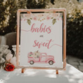 Pompoenwagen Baby shower baby's zijn zoet Poster