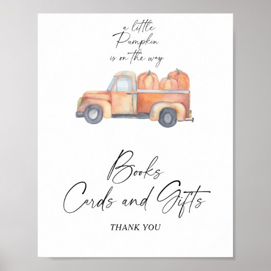 Pompoenwagen - BOEKEN KAARTEN EN GESCHENKEN Poster (Voorkant)