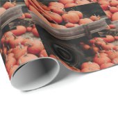 pompoenwagen cadeaupapier (Rol Hoek)
