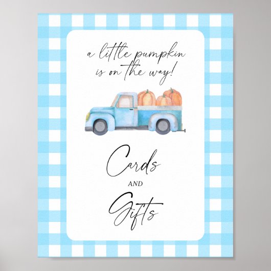 Pompoenwagen - KAARTEN EN GESCHENKEN Poster (Voorkant)