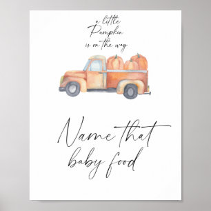 Pompoenwagen - noem dat baby eten poster