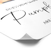 Pompoenwagen - raad hoeveel pompoenen poster (Hoek)