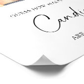 Pompoenwagen - raad hoeveel snoepjes Poster (Hoek)