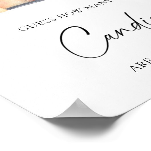 Pompoenwagen - raad hoeveel snoepjes Poster (Hoek)