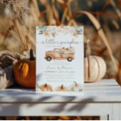 Pompoenwagen Sinaasappel Herfst Neutraal Baby show Kaart