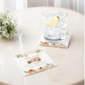 Pompoenwagen Sinaasappel Herfst Neutraal Baby show Kartonnen Onderzetters